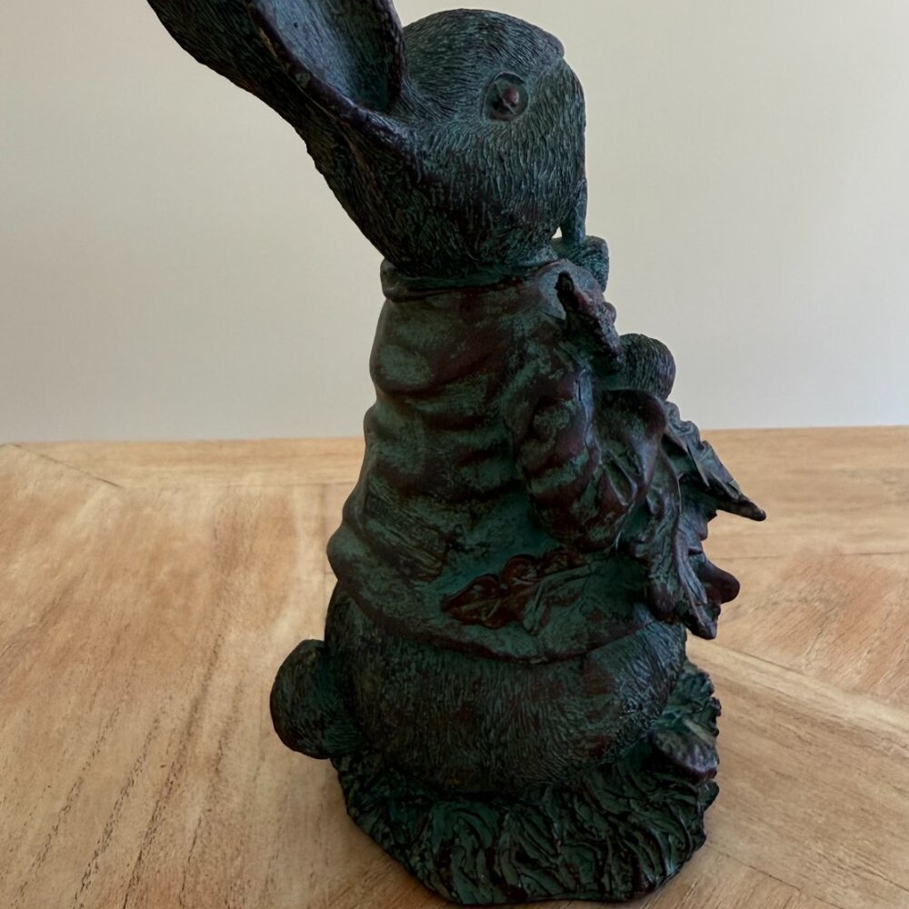 Easter Peter Rabbit with Raddish Statue - Picture 11 of 14